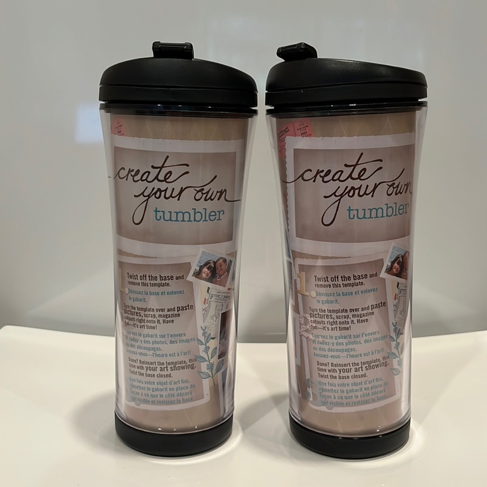 Starbucks Coffee Tumbler Set - "Create Your Own Design” NWT